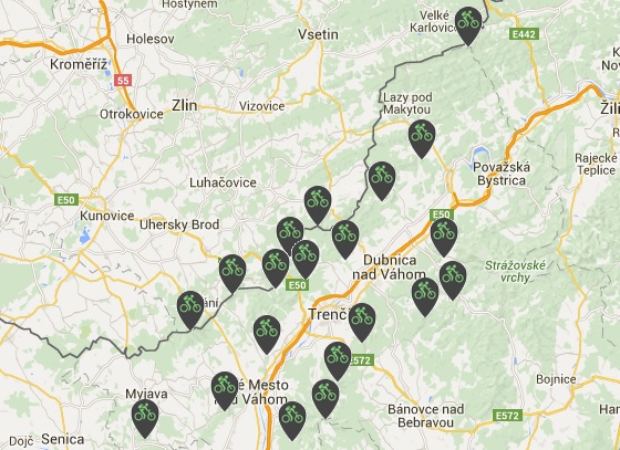 vkt vrcholy mapa