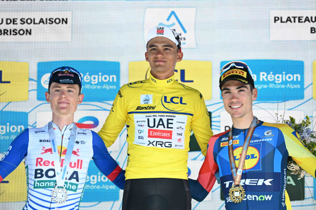 Auvergne - Rhône-Alpes: Del Toro dominantne vyhral, Tuckwell prekvapujúco druhý v GC