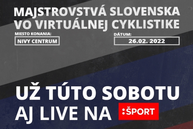 V sobotu sa chystá prvý slovenský šampionát vo virtuálnej cyklistike, tu sú podrobnosti
