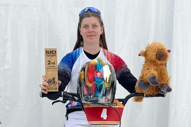 Kristína Madarasová sa na MS v Glasgowe stala vicemajsterkou sveta v odvetví BMX Racing
