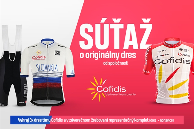 Cofidis vám počas Tour de France prináša jednoduchú súťaž o originálne dresy