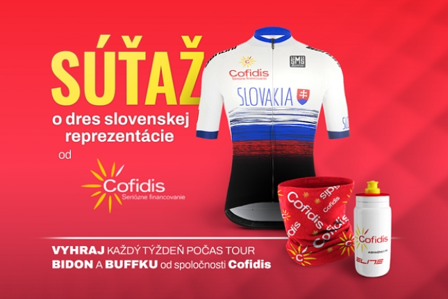 Cofidis vám počas Tour de France prináša jednoduchú súťaž o dres, buffky a fľaše