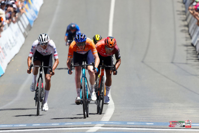 TDU vyvrcholilo na Mt. Lofty, kde okrový dres potvrdil Williams pred Narváezom a Del Torom